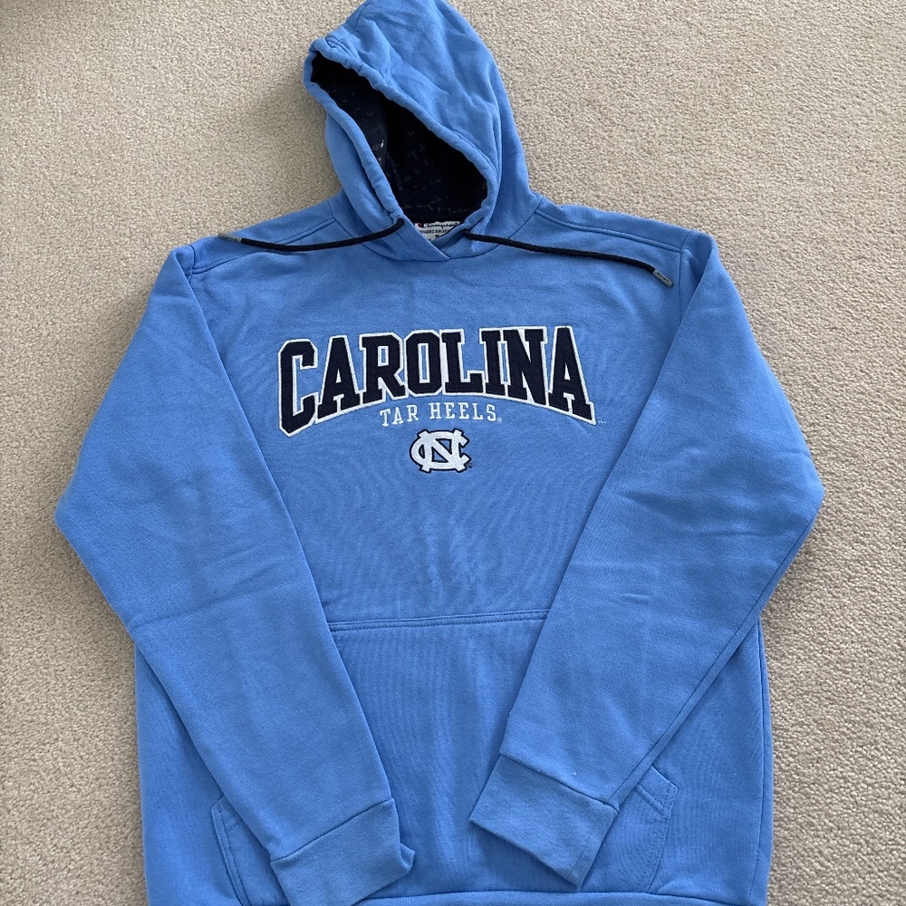 UNC Carolina Blue hooded sweatshirt